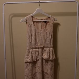 Crochet lace sleeveless dress